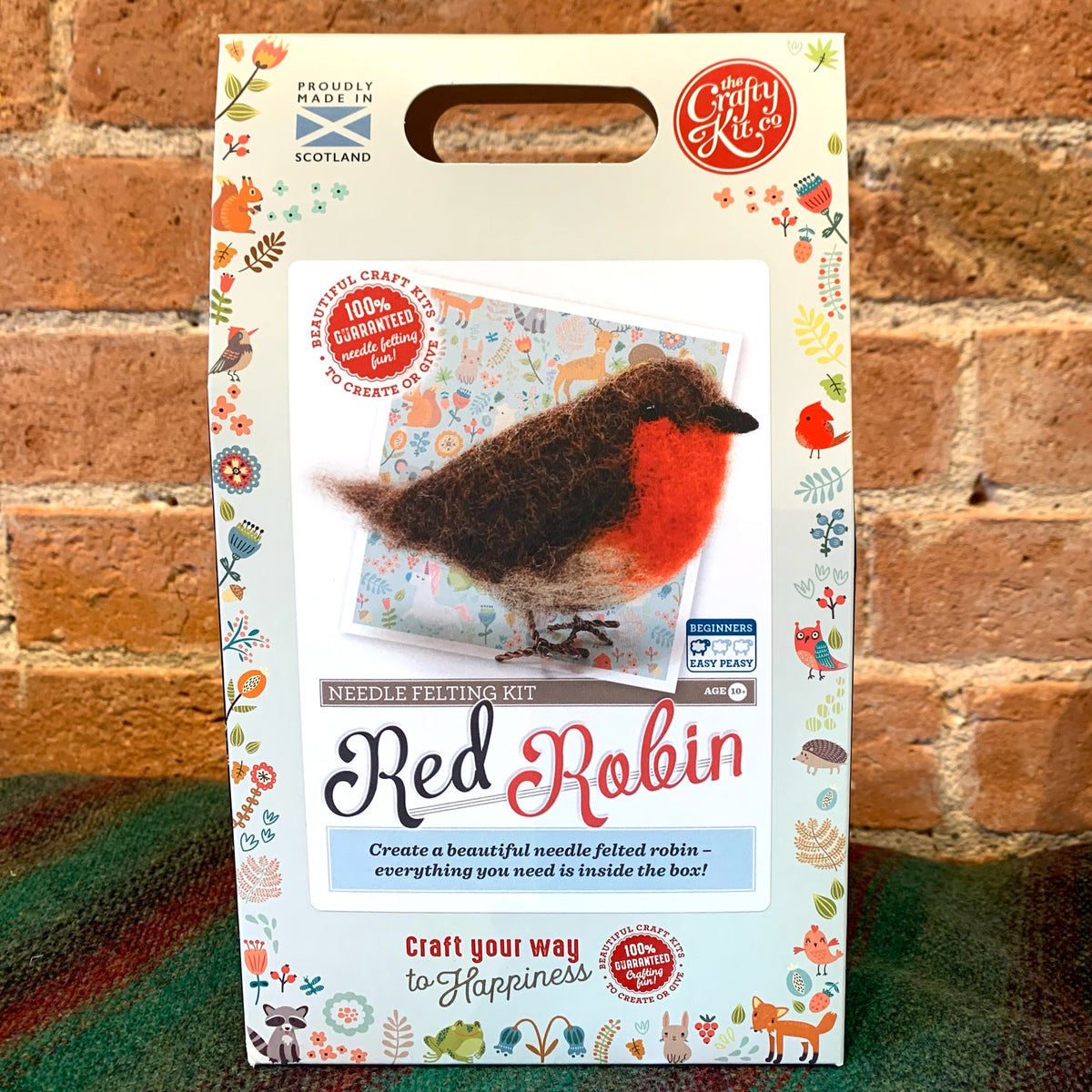 Needle felting kit - Red Robin