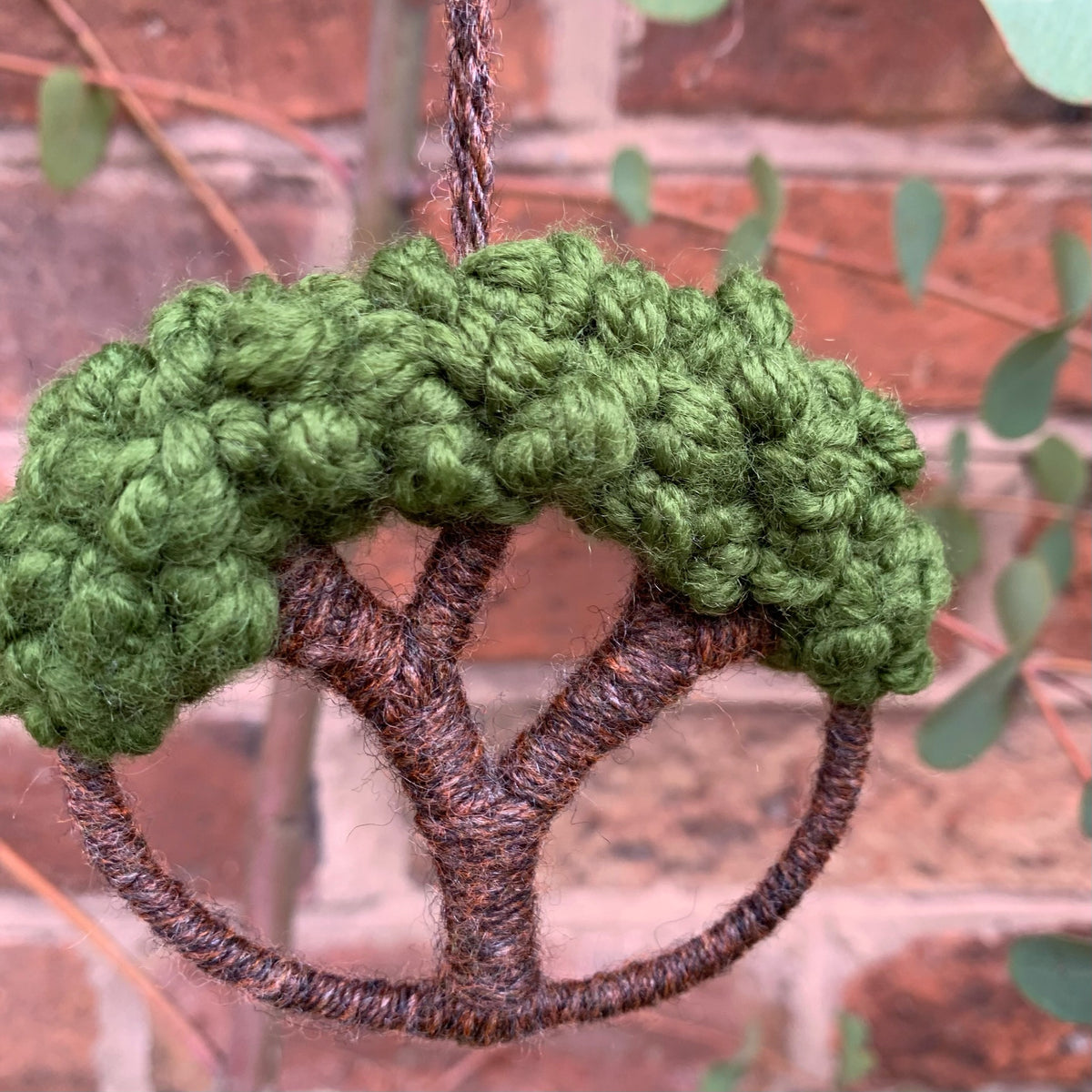 Hanging hoop trees- Moss green