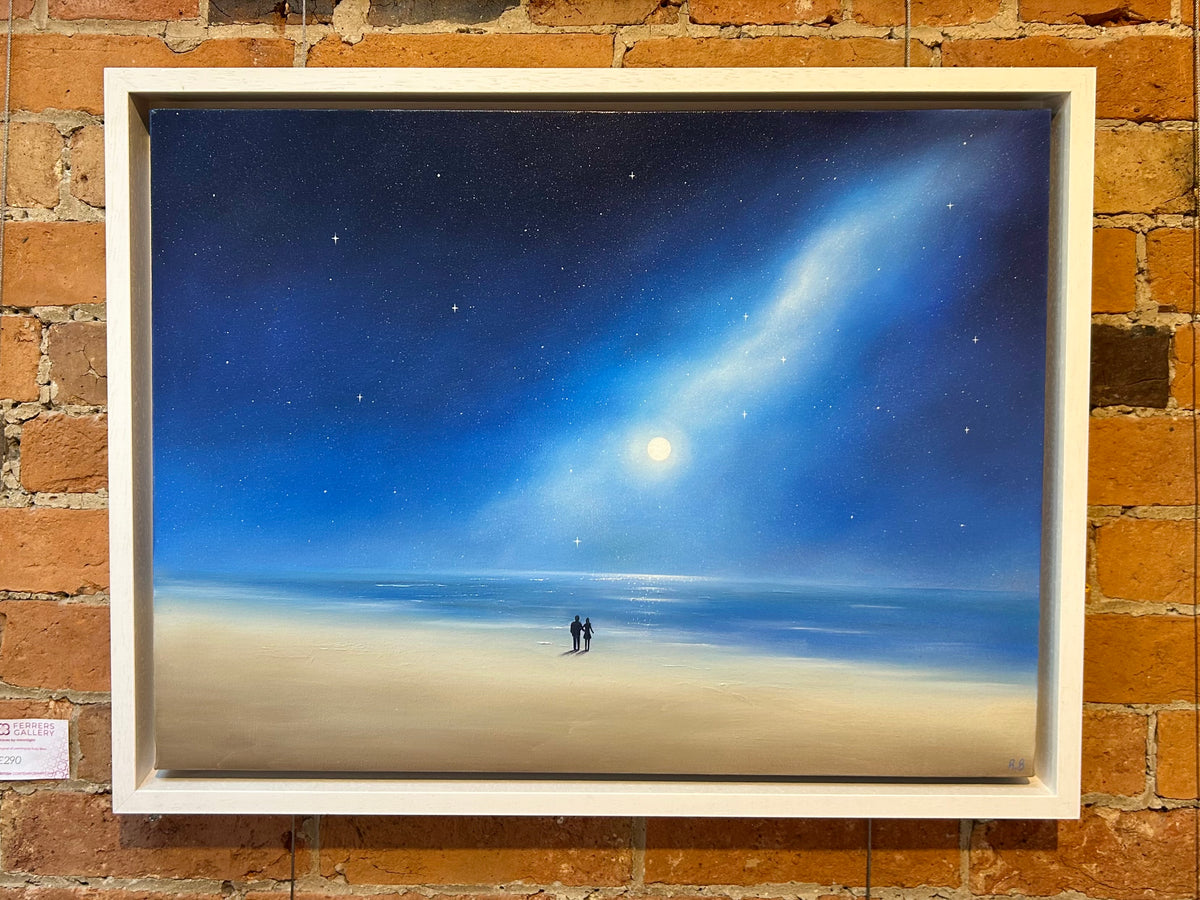 'Waves by Moonlight' Original Oil Painting by Ruby Beau