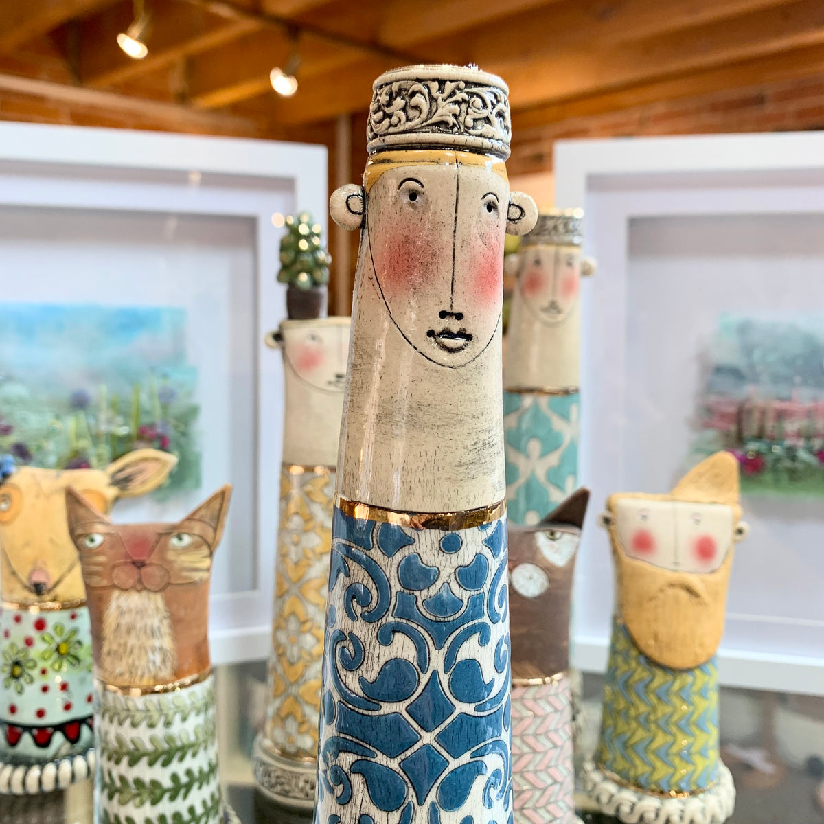 Sarah Saunders Ceramic Candlestick