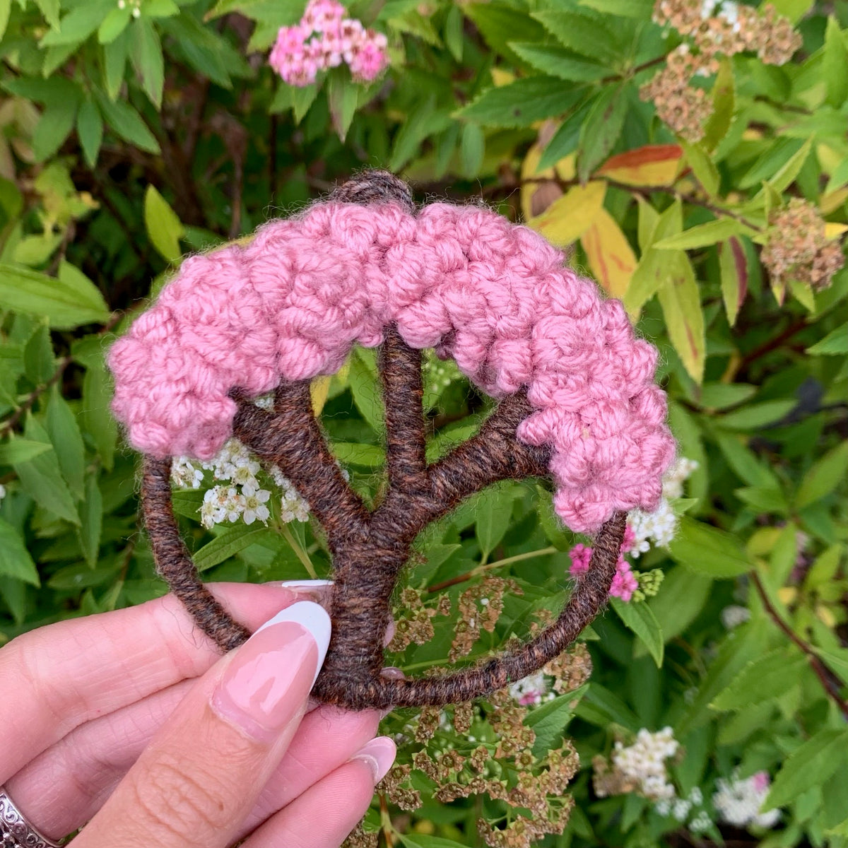 Hanging wire hoop trees- Dusky blossom