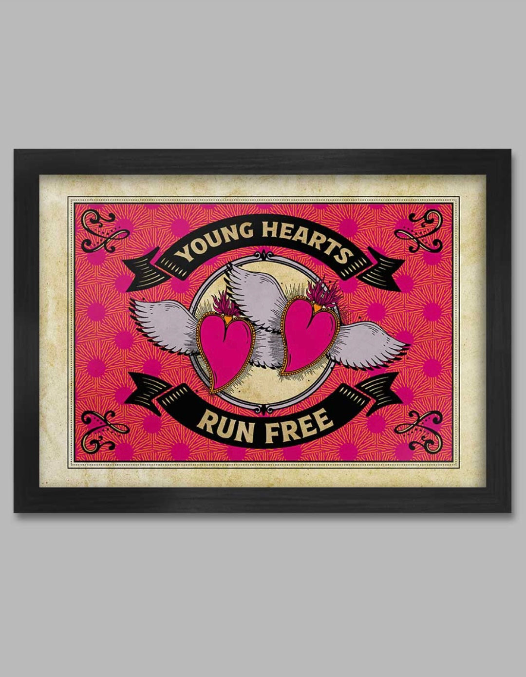 A3 Framed Print - Young Hearts