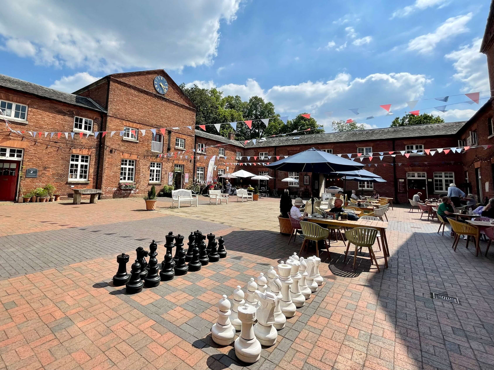 Staunton Harold courtyard, Leicestershire day out